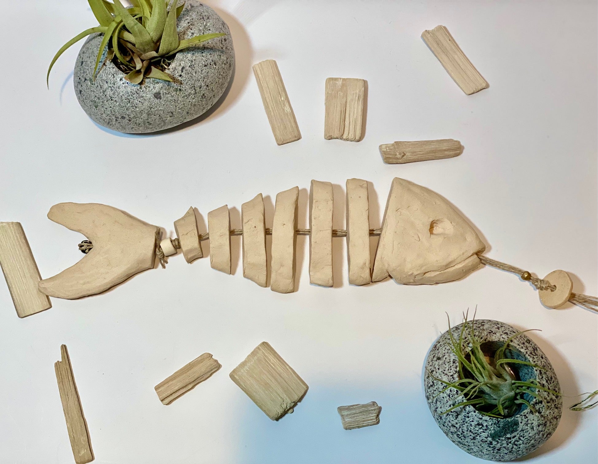 Ceramic Fish Skeleton