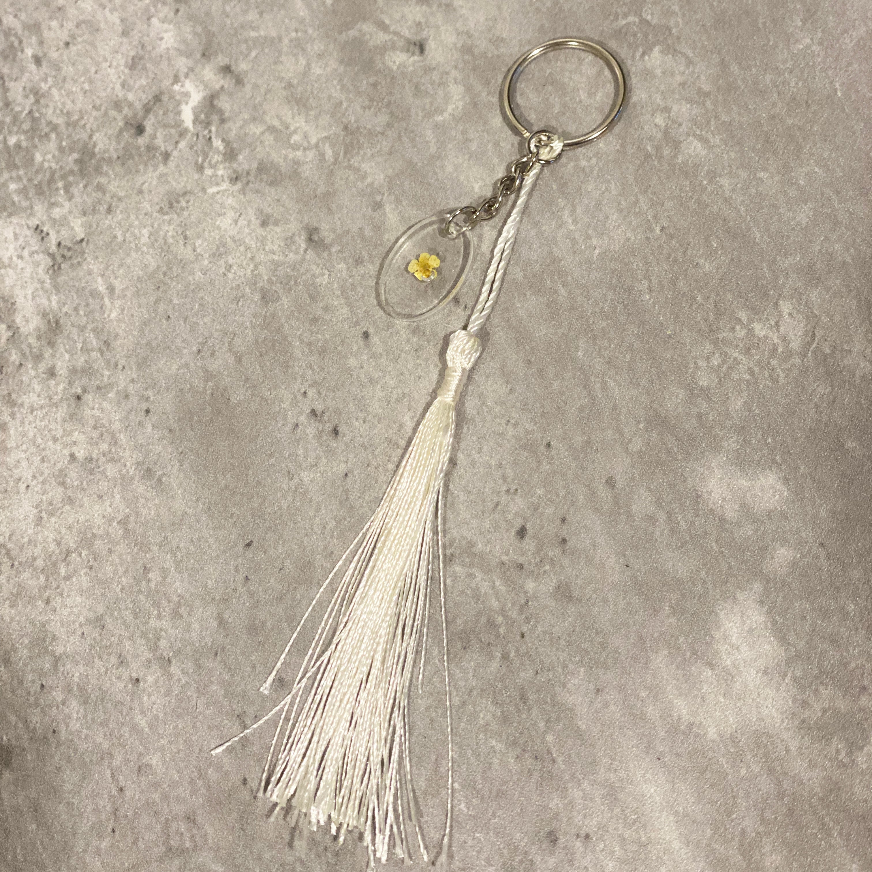 White Keychain